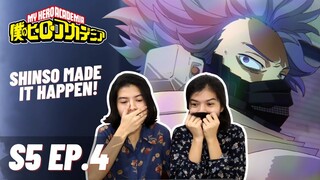 SHINSO'S A HERO! | My Hero Academia Season 5 Episode 4 | tiff and stiff