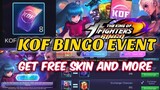 8 FREE TICKETS+2X SPIN FOR EPIC SKIN | KOF BINGO EVENT | FREE SKINS ON DIFFERENT ACCOUNTS | MLBB