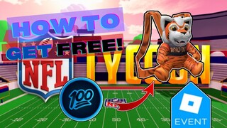 Full Guide! [NFL EVENT 2022!] How to get Cincinnati Bengals Who Dey Backpack in NFL Tycoon! | Roblox