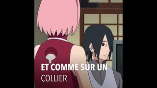 Sakura déclare ses sentiments à Sasuke (Sasuke gêné 😅) #shorts