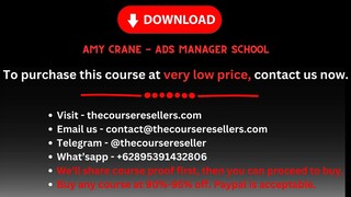 Amy Crane - Ads Manager School