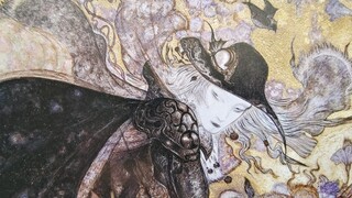 Ilustrator "Yoshitaka Amano + Akemi Takata + Akimoto Osamu": ilustrasi "Vampire Hunter D", gambar ga