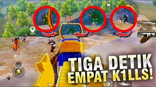 TIGA DETIK SATU SQUAD RATA! INILAH YANG TERJADI KETIKA SAYA DI RUSH! - PUBG MOBILE