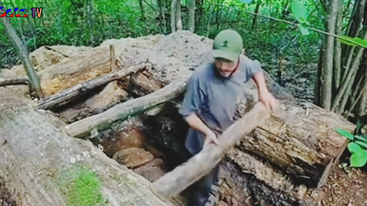 Membuat Tempat Persembunyian Bawah Tanah Di Tenggah Hutan