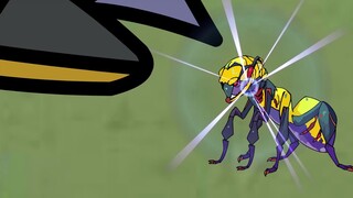 The strongest ant is the sky-horned ant, and the little ant is the leader!