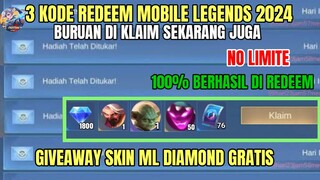 BURUAN REDEEM! 3 KODE REDEEM ML TERBARU KODE REDEEM MOBILE LEGENDS HARI INI UPDATE SEPTEMBER 2024