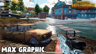 MAX GRAPHIC UPDATE PUBG MOBILE TEST ON IPHONE 11 WITH RUSH GAMEPLAY!!