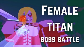 Female Titan Boss Battle Update | Untitled Attack on Titan [U:AOT Roblox]