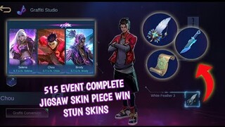 How to get S.T.U.N skins back to back 515 eparty event in mobile legends