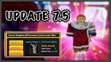NEW Anime Adventures Update 7.5! LEVEL 100 WIZARD KING JULIUS SHOWCASE! Soloing NEW Legend Stage 3!