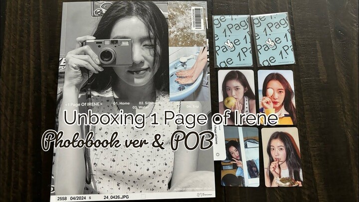 [Unboxing] 1 Page of Irene ⟡ Photobook version ♡ Red Velvet Irene ⟡