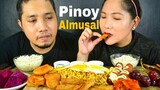 Pinoy Almusal - Lucky Me Pancit Canton + Hungarian Sausage + Nuggets / Mukbang PH / Bioco Food Trip