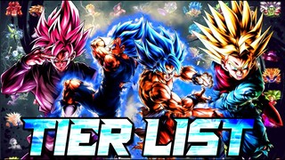 TIER LIST LOS MEJORES PERSONAJES DEL JUEGO ACTUALMENTE EN DRAGON BALL LEGENDS