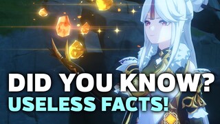 USELESS Facts You Might Not Know! (Genshin Impact)