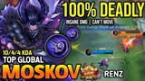 MOSKOV BEST BUILD 2022 | TOP GLOBAL MOSKOV GAMEPLAY | MOBILE LEGENDS✓