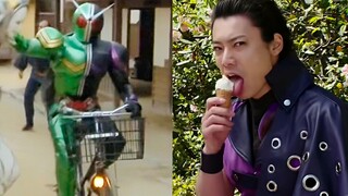 Điểm lại những cảnh hài hước (cười lớn) nổi tiếng trong Kamen Rider, Tập 1