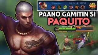 PAANO GAMITIN SI PAQUITO?? | PAQUITO GAMEPLAY TUTORIAL | PAQUITO FULL TUTORIAL TAGALOG - MLBB