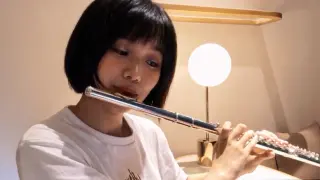 "Butterfly" was covered by a girl with flute