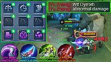 TOP GLOBAL DYRROTH! BEST IMMORTAL ONE SHOT BUILD 100% INSANE DAMAGE IN HIGH RANKED GAME! MLBB