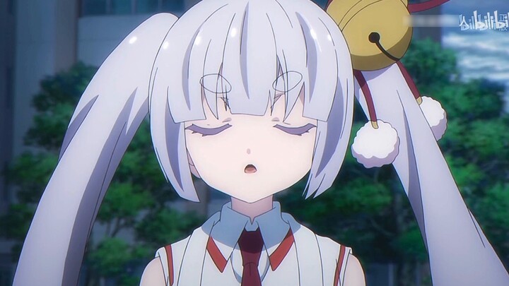 [Anime][Armed Girl's Machiavellism]White-haired Inaba is So Cute