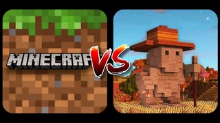 Minecraft PE VS Minicraft WorldSurvival Mania