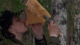 Can you drink tree sap with only a knife in the wild?
