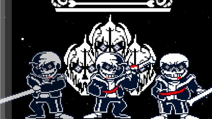 [แอนิเมชั่นเฟรม UT60] ความคืบหน้าสุดท้ายของระยะที่สองของการต่อสู้ Sans ใน Undertale Last Breath