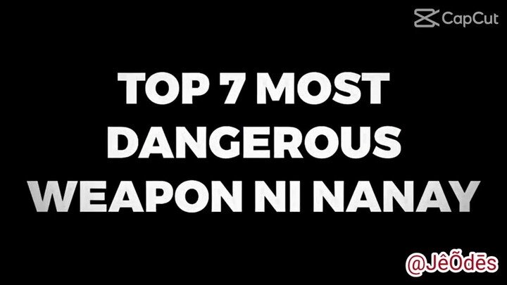 Top 7 dangerous weapons☠️