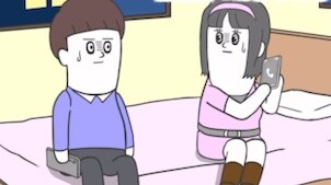 [Serial Komik Jepang Lucu] - Menelepon pacarmu di depan suamimu
