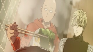 Saitama: "I heard that eating kelp can help your hair grow."