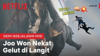 Deg-degan Ngeliatin Joo Won Berantem di Langit | Carter | Clip