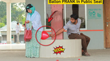 ระเบิดลูกโป่งในที่นั่งสาธารณะ PRANK อัปเดตปฏิกิริยาการเล่นตลกของ Viral Popping Balloons ในสาธารณะ