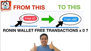 Zero Ronin Free Wallet Transaction? I Fix