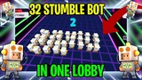 🤩 32 Stumble Bot Skin In Block Dash | World Record 🌏 | Stumble Guys