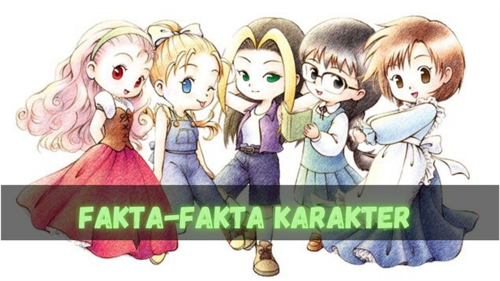 Fakta-fakta karakter perempuan game Harvest Moon Back To Nature