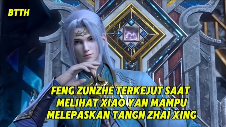 Ekspresi Feng Zunzeh saat melihat Xiao Yan melepaskan tangan Zhai Xing