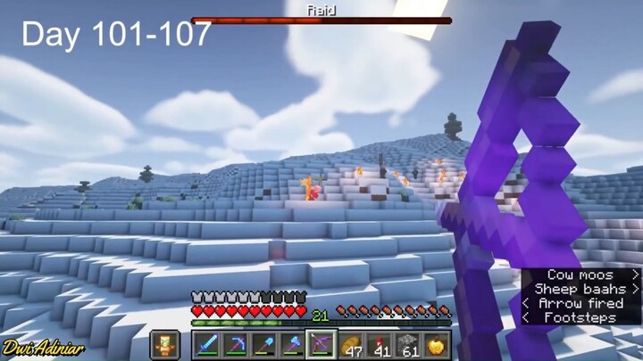 200 Hari di Minecraft Tapi SNOWY PLAINS ONLY - Duo Minecraft 100 hari