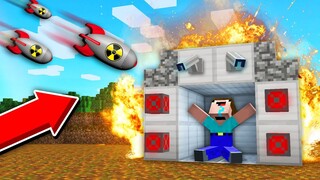 Minecraft Noob vs PRO : HOW NOOB SURVIVE in NUCLEAR APOCALYPSE ? Challenge 100% trolling / Animation