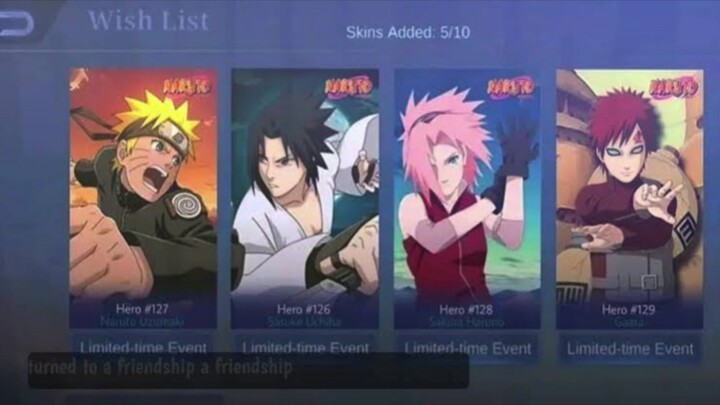 Skin Mana Yang Cocok Untuk Hero ini? Skin Collab Naruto X Mobile Legends