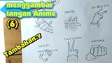 cara menggambar tangan anime, pemula