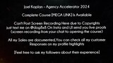 Joel Kaplan Course Agency Accelerator 2024 download