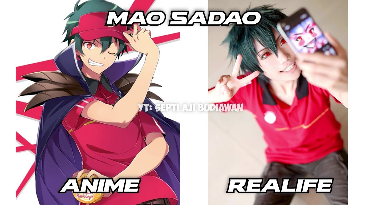 Hataraku Mao-sama! Sadao Maou Cosplay Costume