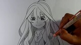 Menggambar anime cewek ITSUKI NAKANO dengan mudah