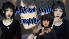 [MAKEUP] MIKASA GOTHIC COSPLAY?!?!