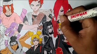 Speeddraw figure anime "NARUTO SHIPPUDEN"