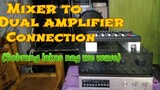 MIXER + DUAL AMPLIFIER CONNECTION / YAMAHA MG-07BT MIXER / SAKURA 737 / KONZERT 502B