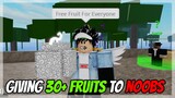 Buying 30+ Fruits and Giving Them to NOOBS on Blox Fruits | Roblox |