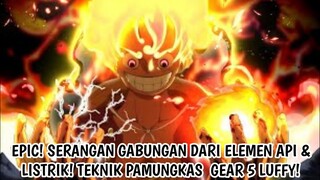 ONE PIECE 1047 - EPIC! JURUS BARU LUFFY DI MODE GEAR 5! SERANGAN GABUNGAN PETIR & API! -Prediksi