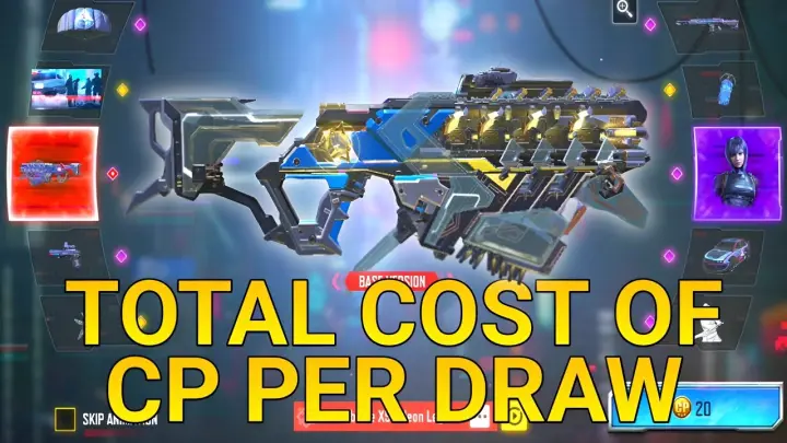 *NEW* TOTAL COST OF CP PER DRAW in SAC 2045 MYTHIC DROP!! GARENA - COD MOBILE