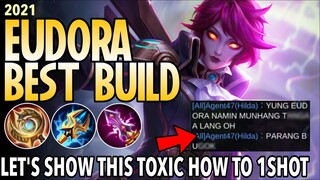 Eudora Best Build this 2021 | Top 1 Global Eudora Build | Eudora Gameplay - Mobile Legends Bang Bang